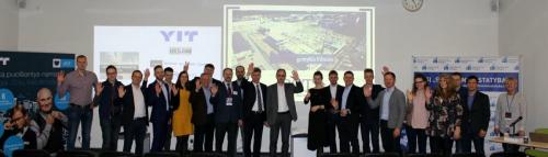 Group photo at the International Exhibition of Construction RESTA 2018.